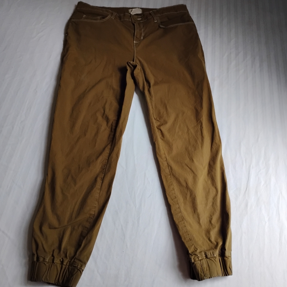 L'agence Pants 27 Mirabel Flight Slim Leg Taper Trouser Cotton Grunge Gorp